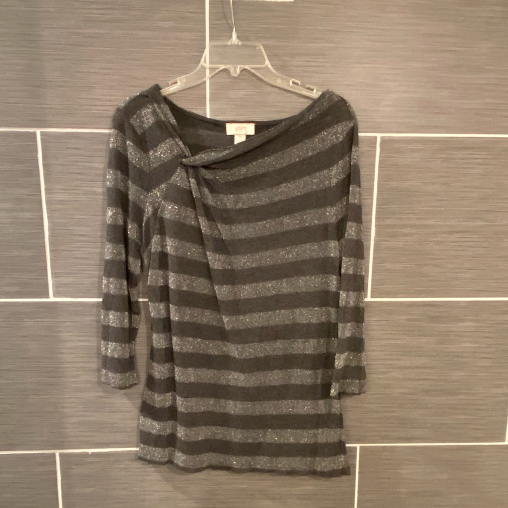 Loft Knot Twist Shimmer Sweater